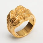 Creative Stone Pattern Design Stainless Steel Unisex Ring丨GB0712 - Image 2