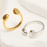 Vintage Twist Design Stainless Steel Women's Ring丨N00658