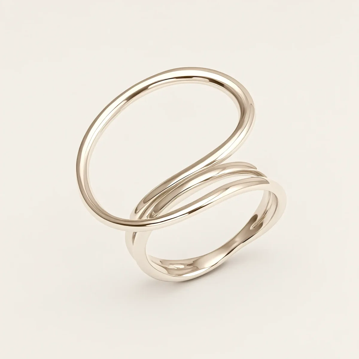 Modern Style Twisted Band Stainless Steel Women's Ring丨G004992 - Image 4