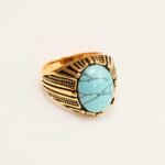 Vintage Style Assorted Stone Stainless Steel Men's Ring丨K00930J - Image 9