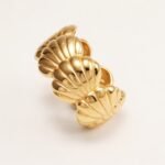 Women's Shell - Shaped Gold Ring, Trendy and Versatile Style | G005032J - Image 2