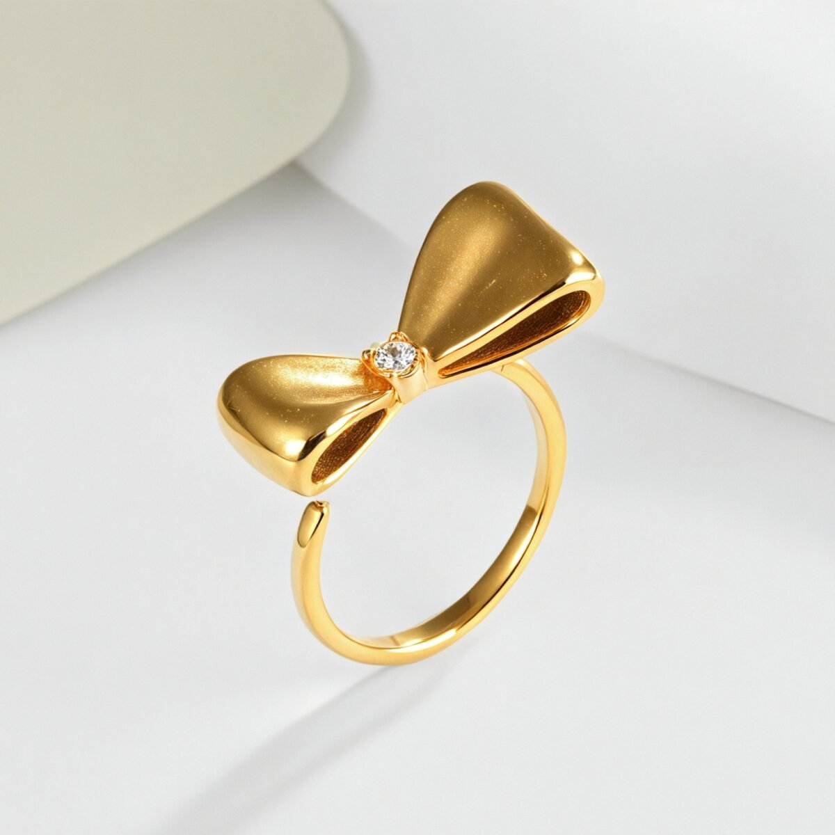 Minimalist Bowknot Ring Women's Light Luxury Fashion Band | G004490 - Image 3