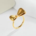 Minimalist Bowknot Ring Women's Light Luxury Fashion Band | G004490 - Image 3