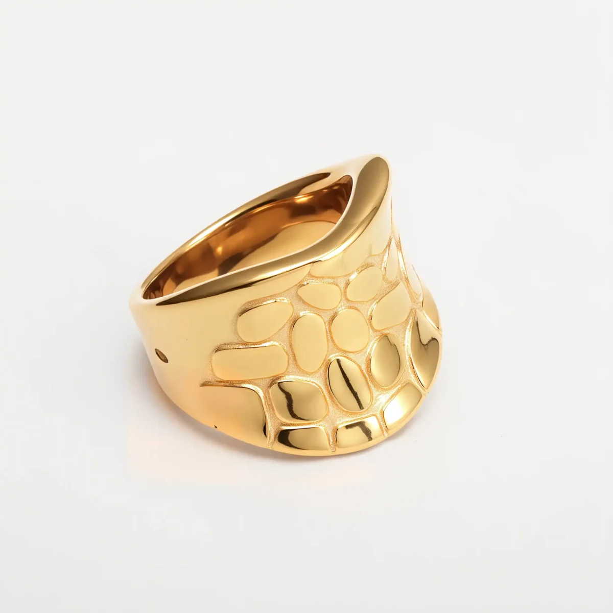 Fashion Irregular Texture Stainless Steel Women's Ring丨ML096 - Image 3