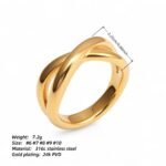 Women's Stainless Steel Interlaced Ring丨PL611 - Image 6
