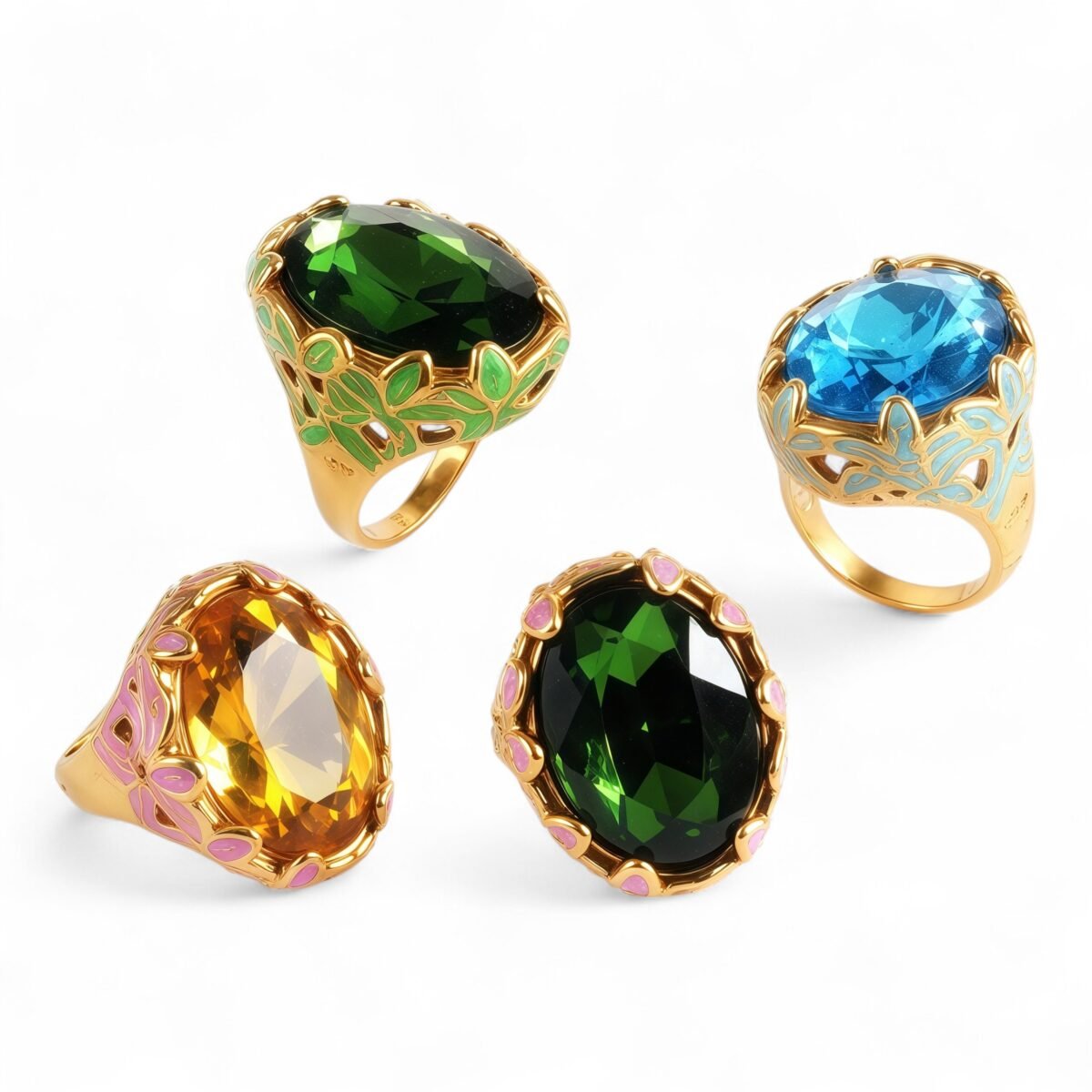 Gorgeous Vintage Colorful Gemstone Trendy Ring for Women | G004465 - Image 6