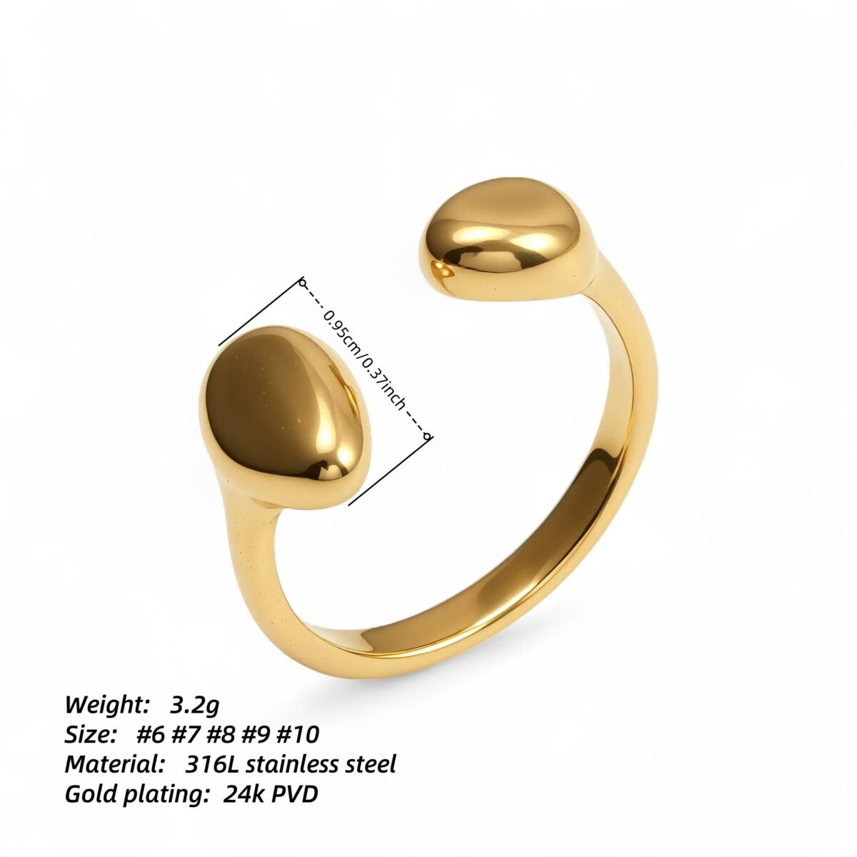 Vintage Twist Design Stainless Steel Women's Ring丨N00658 - Image 6