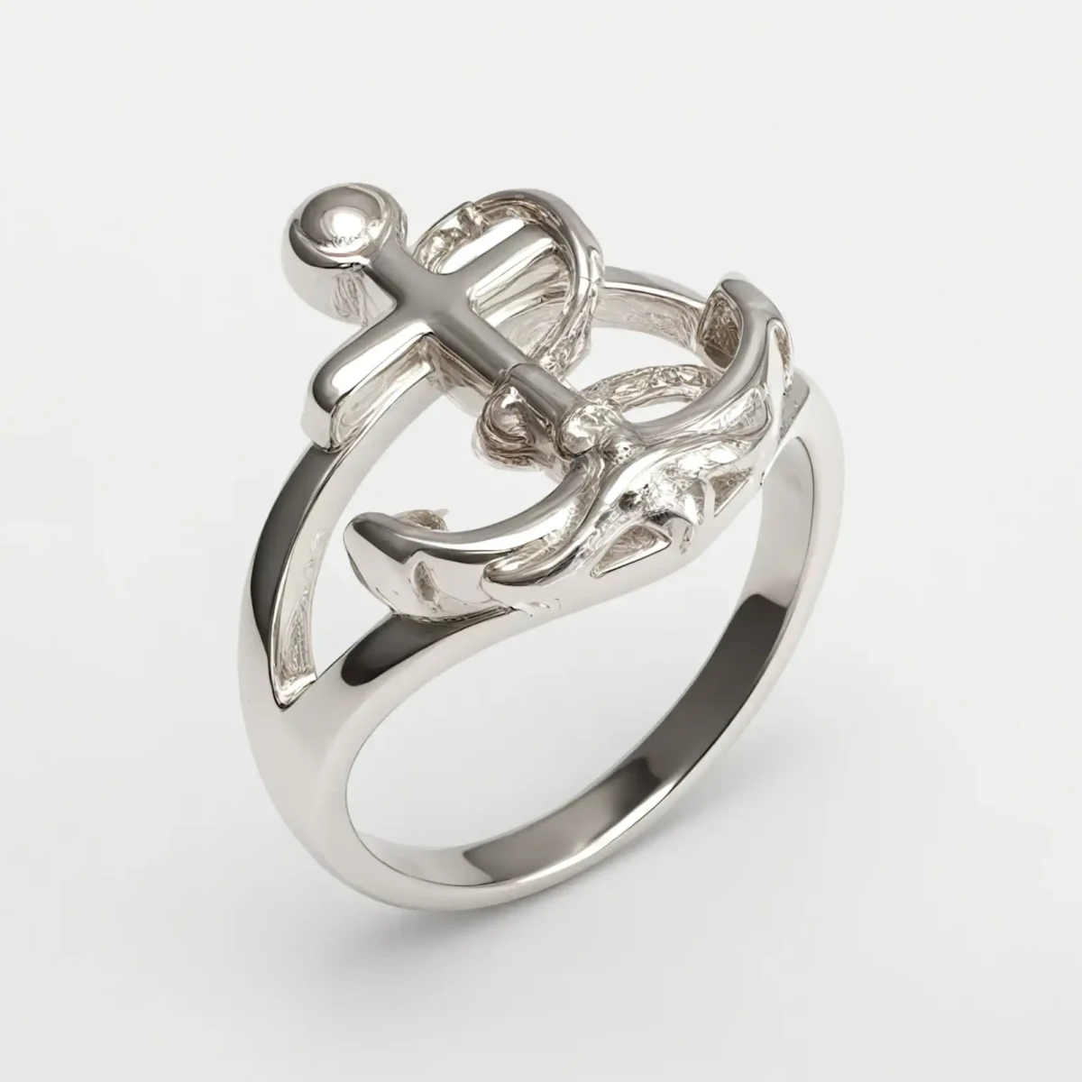 Creative Nautical Anchor Design Stainless Steel Men's Ring丨G002110 - Image 4