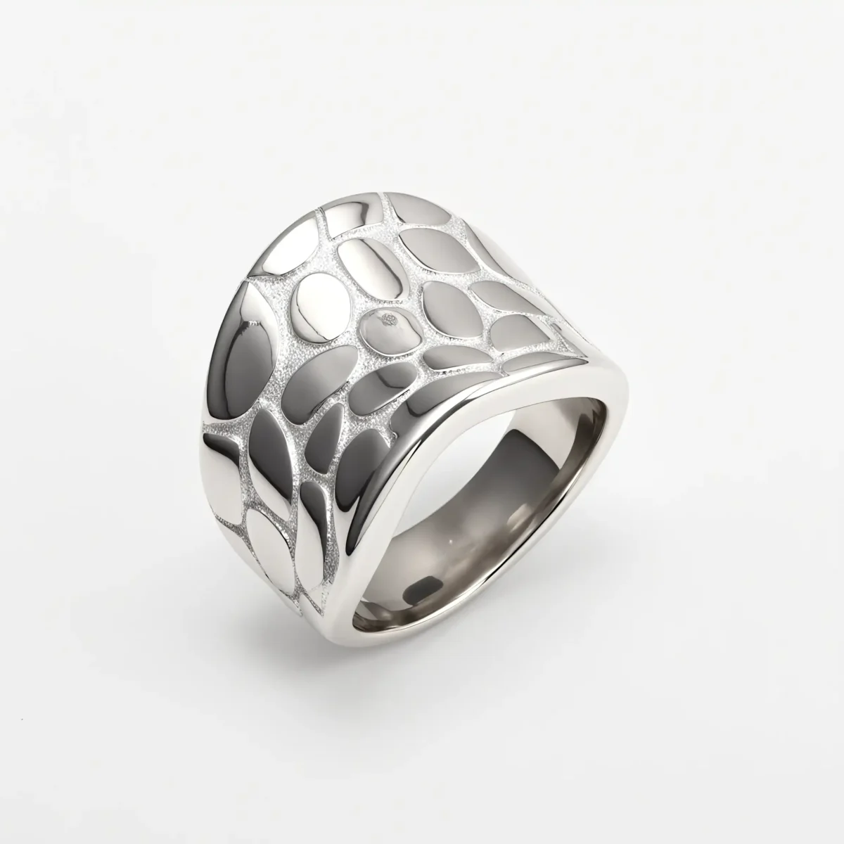 Fashion Irregular Texture Stainless Steel Women's Ring丨ML096 - Image 4