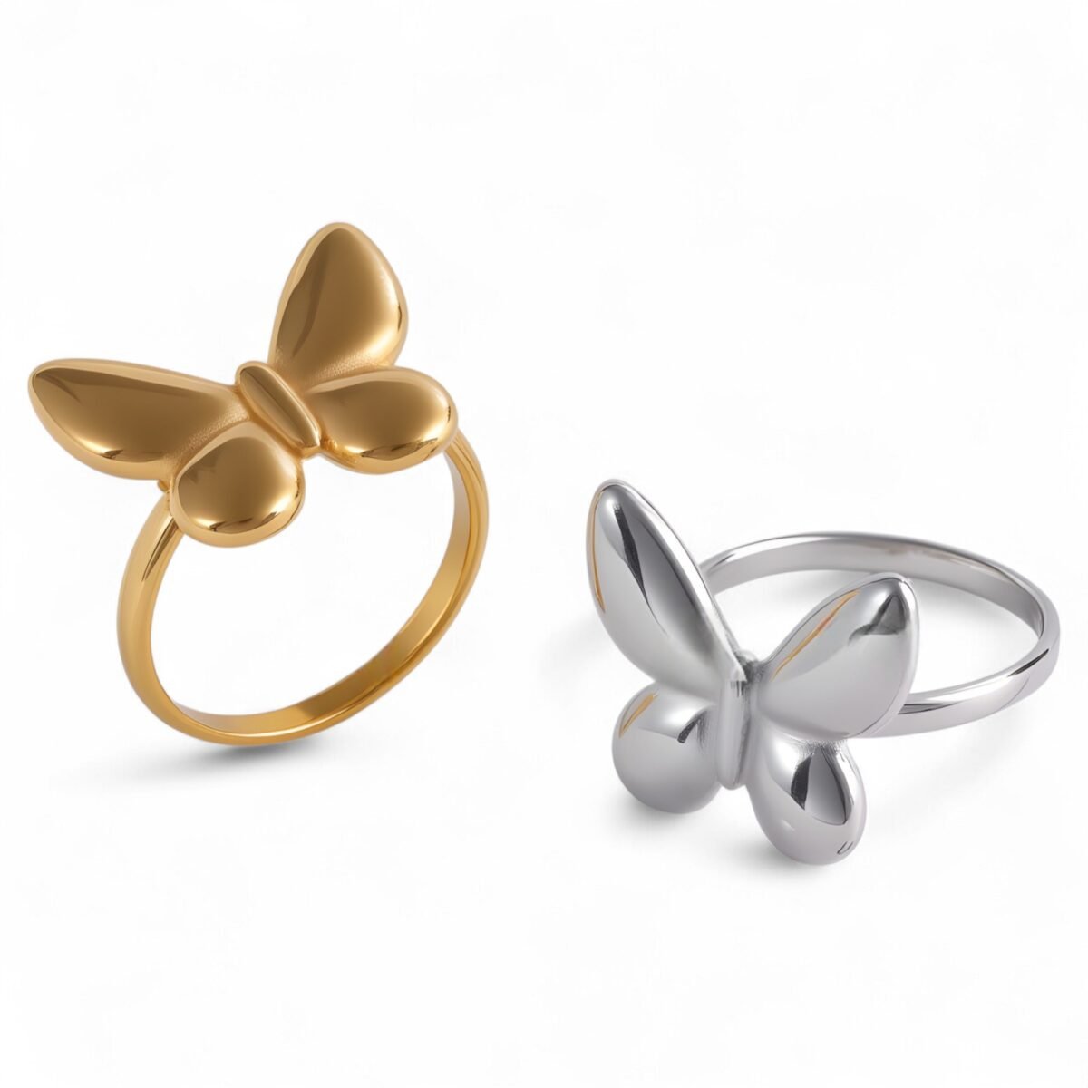 Elegant Stainless Steel Ring with Butterfly Shape for Women | G004046 - Image 1
