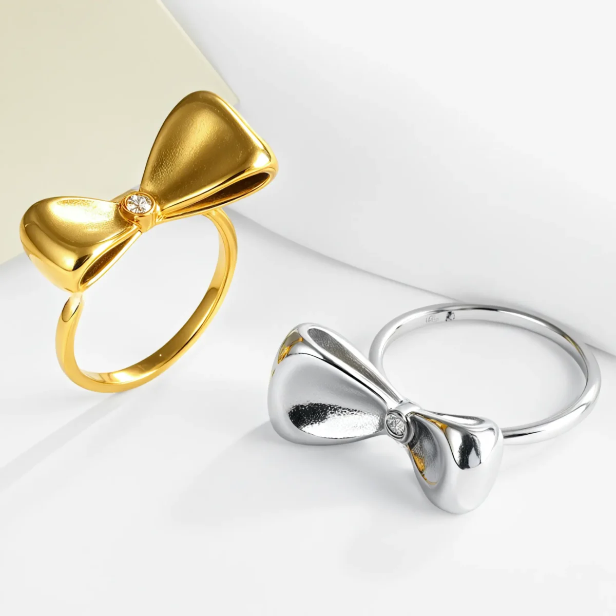 Minimalist Bowknot Ring Women's Light Luxury Fashion Band | G004490 - Image 2