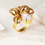 Starlit Petals - White Zircon Ring for Women | G005412 - Image 2