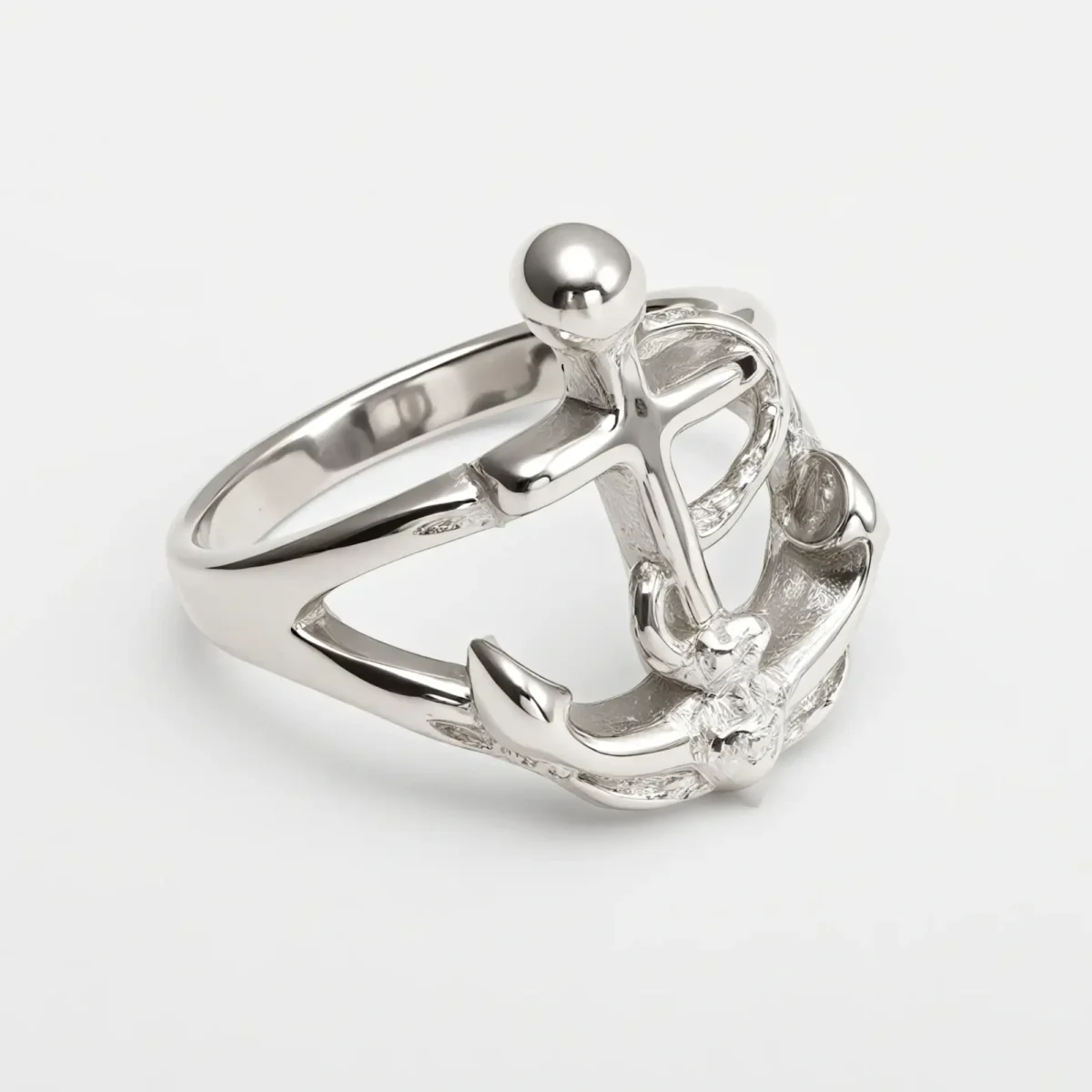 Creative Nautical Anchor Design Stainless Steel Men's Ring丨G002110 - Image 5