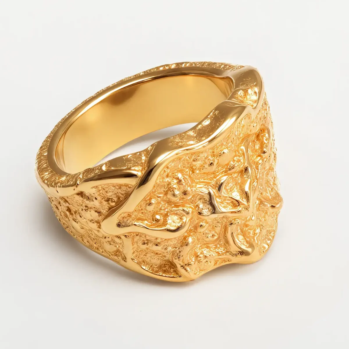 Creative Stone Pattern Design Stainless Steel Unisex Ring丨GB0712 - Image 3