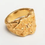 Creative Stone Pattern Design Stainless Steel Unisex Ring丨GB0712 - Image 3