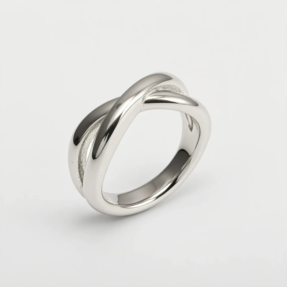 Women's Stainless Steel Interlaced Ring丨PL611 - Image 4
