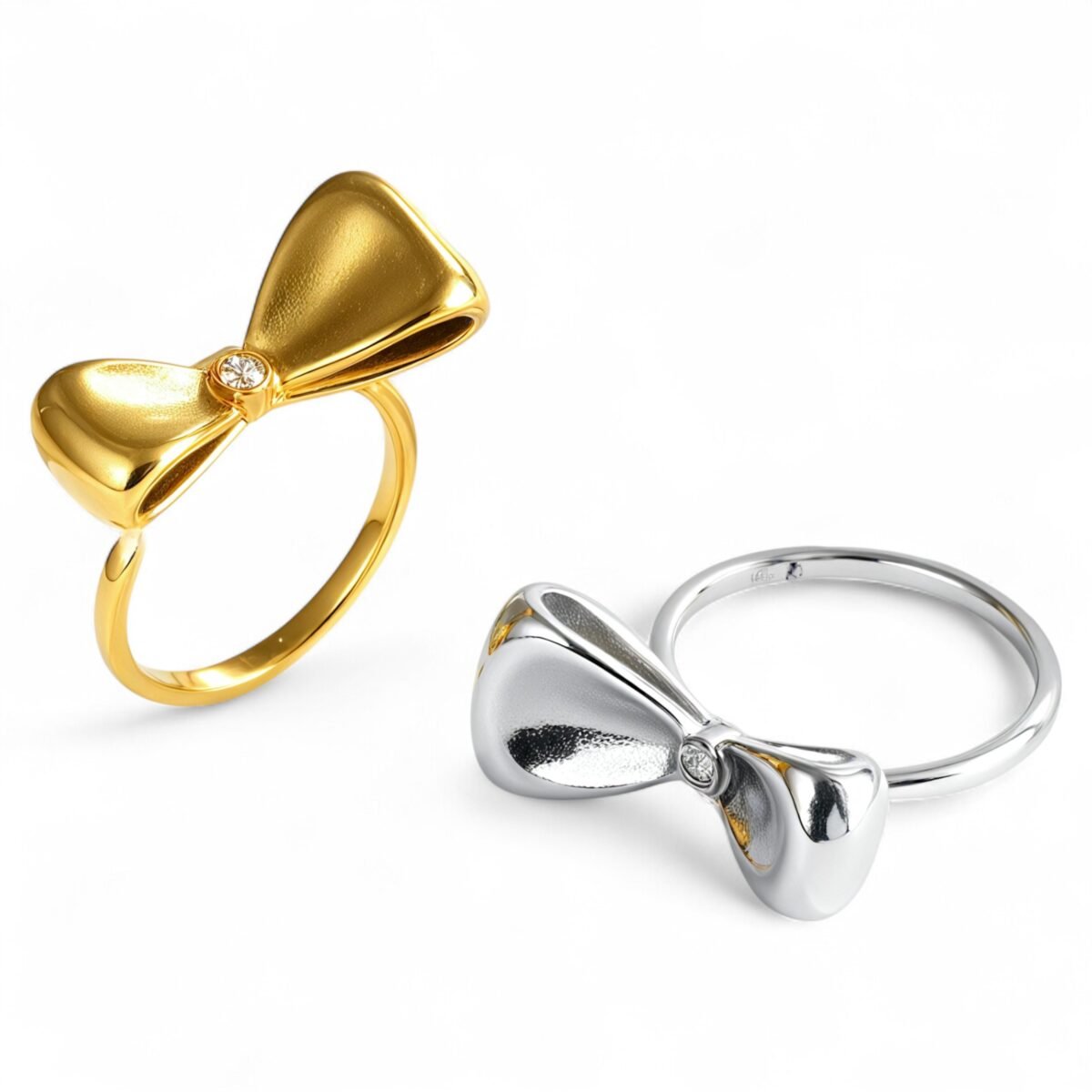 Minimalist Bowknot Ring Women's Light Luxury Fashion Band | G004490 - Image 1