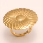 Stylish Women's Gold - and - Silver Spiral - shaped Ring | G005617 - Image 3
