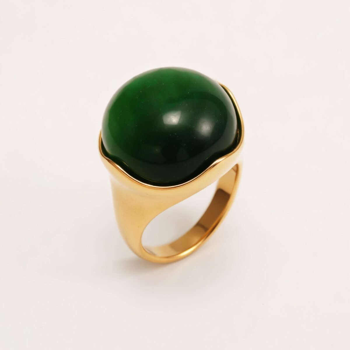 Multi - colored Gemstone Gold Ball Ring, Fashionable and Unique Women's Ring | BL87JS - Image 18