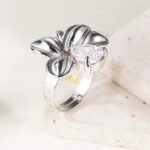 Starlit Petals - White Zircon Ring for Women | G005412 - Image 4