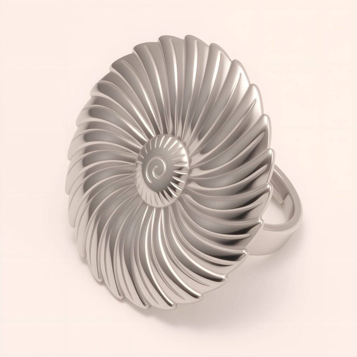 Stylish Women's Gold - and - Silver Spiral - shaped Ring | G005617 - Image 6