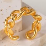 Simple Design Woven Cross Ladies 'stainless Steel Ring丨G00312 - Image 5