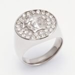 Men's Medusa - styled Diamond - set Stainless Steel Ring | G00810 - Image 5