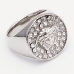 Men's Medusa - styled Diamond - set Stainless Steel Ring | G00810 - Image 6