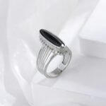 Vintage colored enamel stainless steel women's ring | BL2052 - Image 5