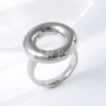 Simple Fashion Circular Stainless Steel Women's Ring | G004047 - Image 5