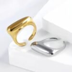 Simple Stainless Steel Ring Women's Ring | G004332-1