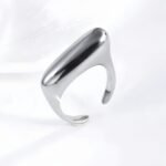 Simple Stainless Steel Ring Women's Ring | G004332-1 - Image 4