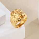 Stainless Steel Roaring Lion Men's Ring | Vintage Style Unique Animal Jewelry | DZ834 - Image 4
