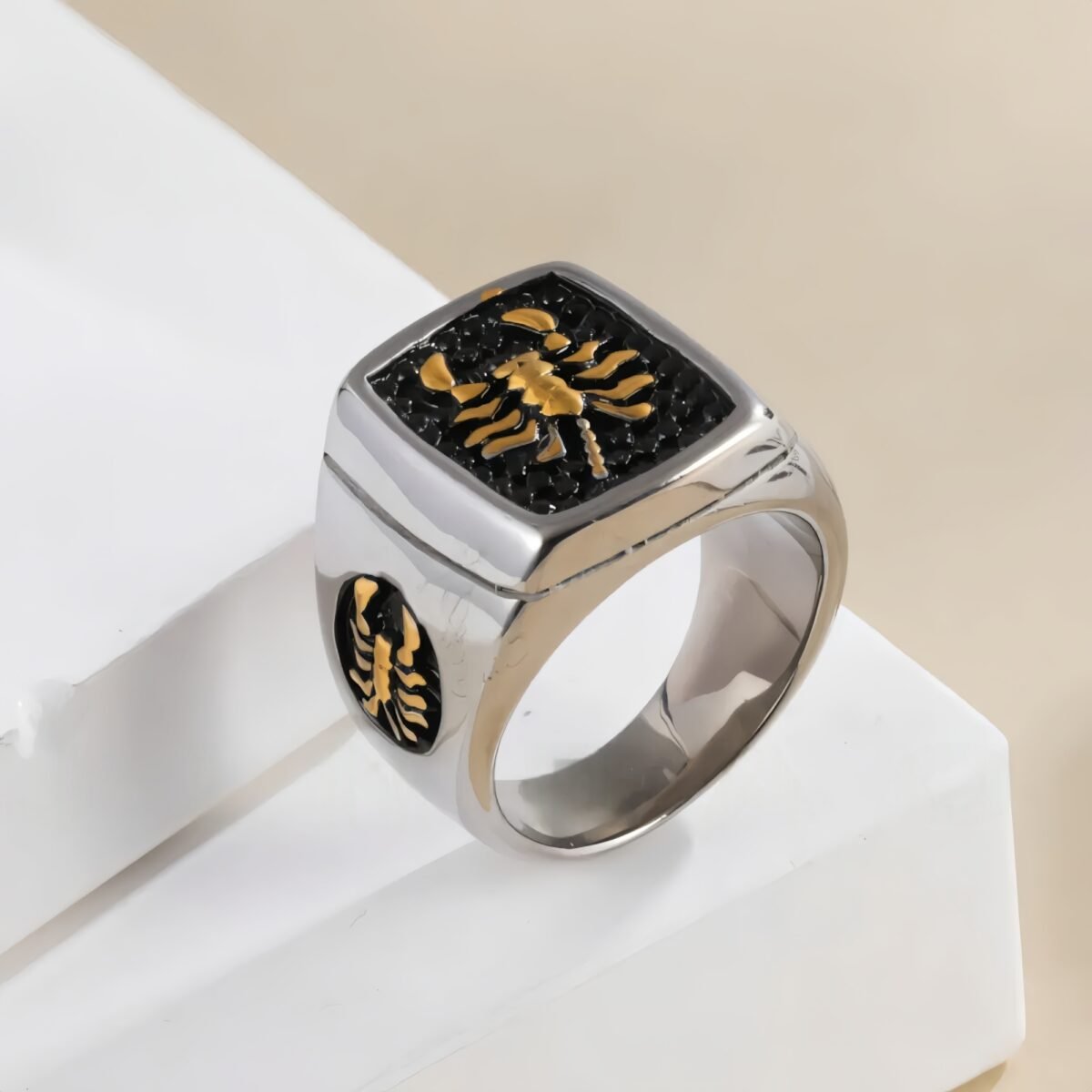 Vintage stainless steel scorpion men's ring | DZ164 - Image 3