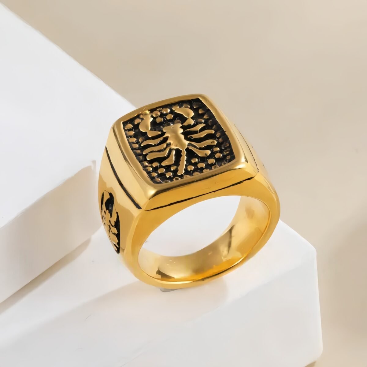 Vintage stainless steel scorpion men's ring | DZ164 - Image 2