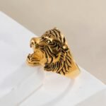 Stainless Steel Tiger Ring for Men Vintage Wild Style Animal Jewelry | DZ66 - Image 2