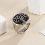 Stainless Steel Tree of Life Ring for Men and Women Vintage Classic Jewelry | A158 - Image 4