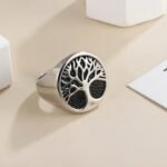 Stainless Steel Tree of Life Ring for Men and Women Vintage Classic Jewelry | A158 - Image 5