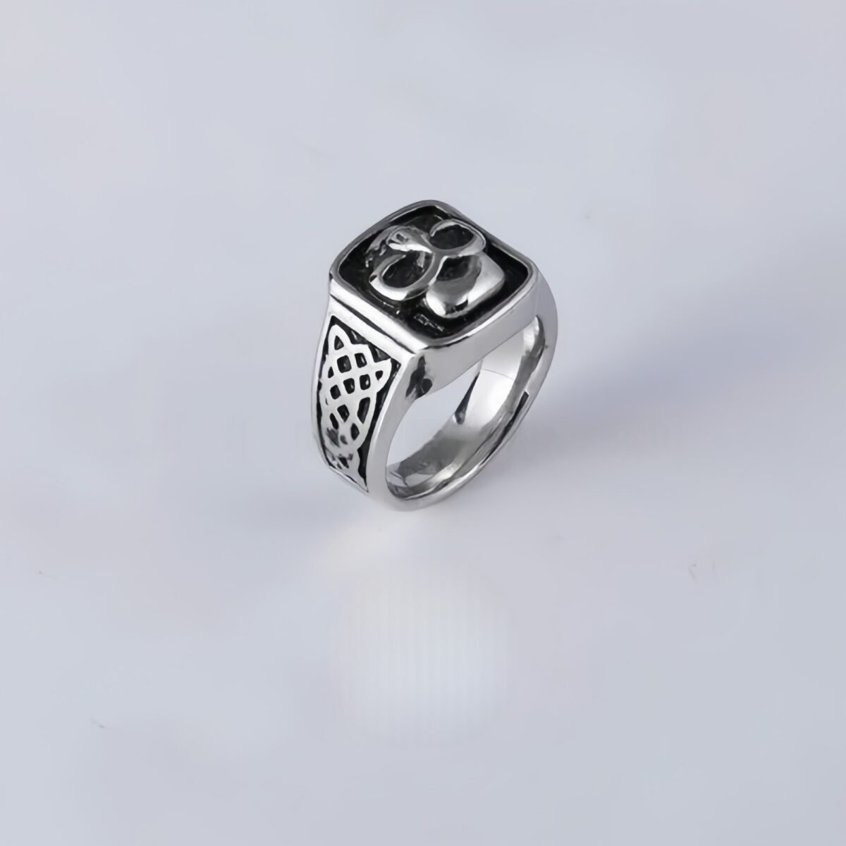 Vintage Celtic Knot Stainless Steel Ring For Men Gold Silver Tone | DZ1132 - Image 2