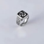 Vintage Celtic Knot Stainless Steel Ring For Men Gold Silver Tone | DZ1132 - Image 2