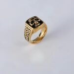 Vintage Celtic Knot Stainless Steel Ring For Men Gold Silver Tone | DZ1132 - Image 3
