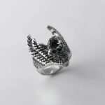 Vintage Eagle Design Ring Stainless Steel Golden and Silver Style for Men | DZ1249 - Image 4